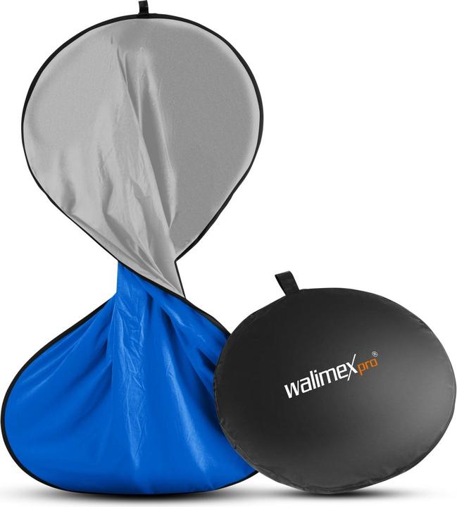 Actual product image Walimex 2in1 folding background grey/blue, 180x210cm (180 cm, 180 cm)