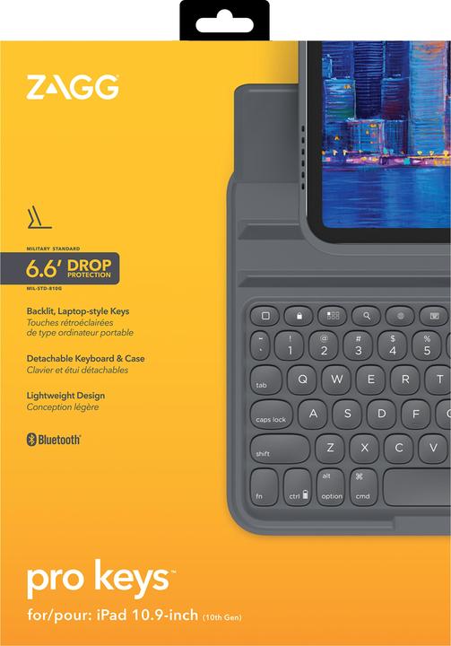 Produktbild Zagg Pro Keys (CH, iPad 2022 (10. Gen), iPad 2025 (11. Gen))
