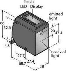 Produktbild Turck Opto Sensor Lasermesssystem LTF12UC2LD (Sensor)