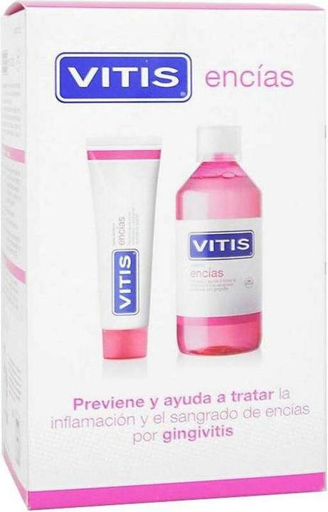 Immagine prodotto Vitis Confezione Pasta di gomma 100ml Collutorio 500ml (500 ml)