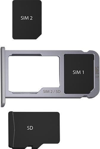 Produktbild ZTE Axon 7 (64 GB, Quartz Grey, 5.50", Hybrid Dual SIM, 20 Mpx, 4G)