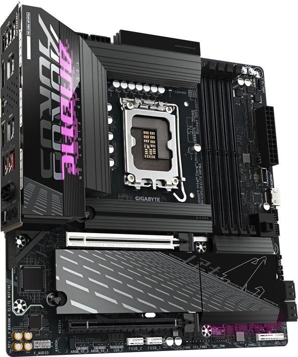Actual product image Gigabyte B860M AORUS ELITE WIFI6E (LGA 1851, Intel B860, mATX)