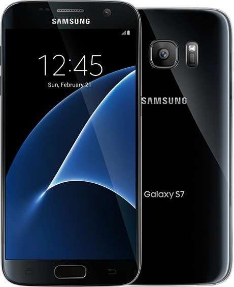 Actual product image Trant.ch Galaxy S7 (32 GB, Black Onyx, 5.10", 12 Mpx, Hybrid Dual SIM, A / Like new)