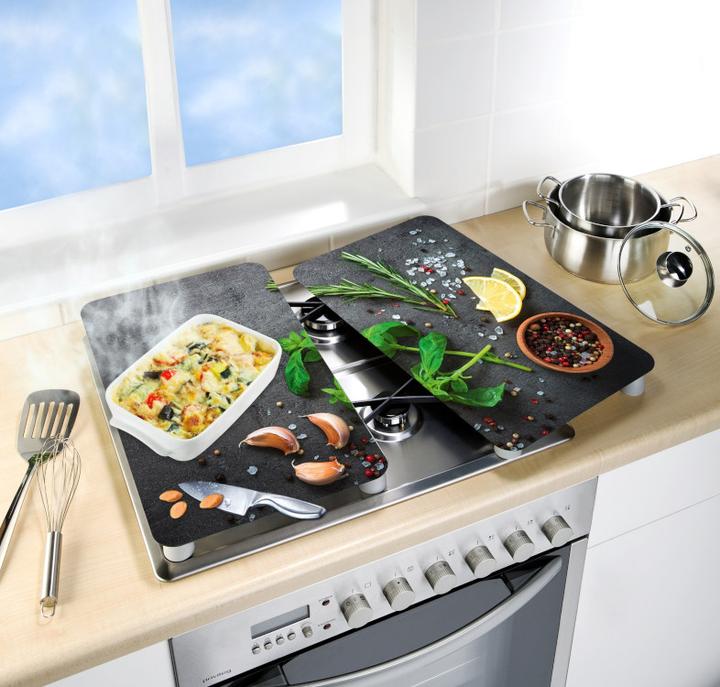 Actual product image Wenko Glass cover plates herbs