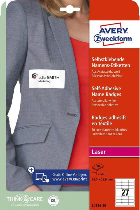 Productafbeelding Avery Naam etiketten