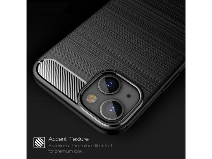 Immagine prodotto Screenguard Custodia in TPU morbido spazzolato al carbonio (Apple iPhone 13)