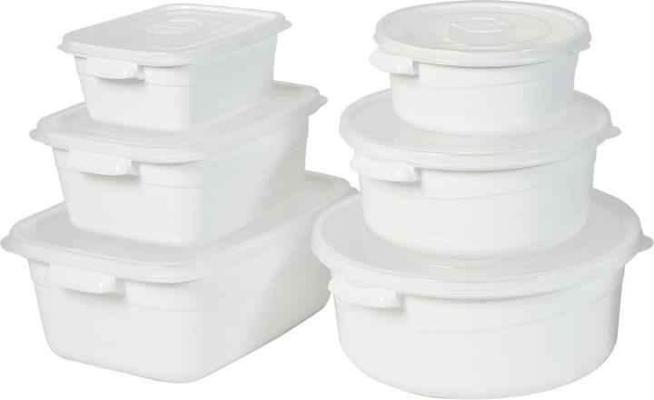 Immagine prodotto Hermex 6er-Set Mikrowellendosen Vorratsdosen Mikrowellenbehälter Gefrierdosen
