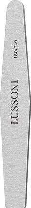 Actual product image Tools for Beauty T4B Lussoni Zebra Diamond Files Trapezoid Nail File 180/240 Grit for Artificial and Natural Nails -