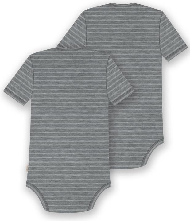 Actual product image Normani Set of 2 baby merino bodysuit short sleeves "Tauranga" - 9289 (56)