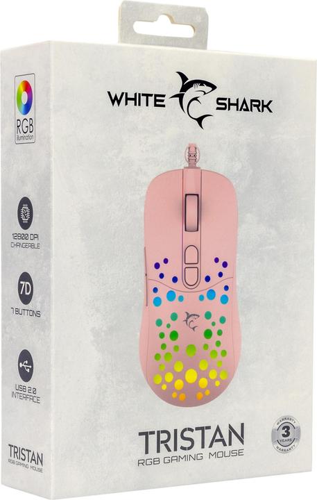 Actual product image White Shark Shark GM-9004 Tristan-2 Pink RGB (Wireless)