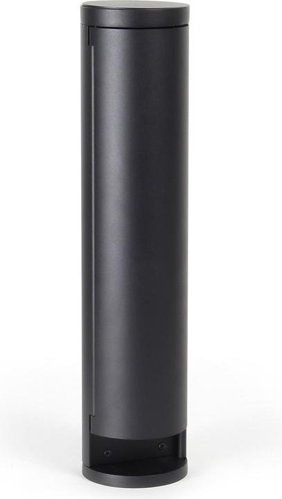Actual product image Wiltec Outdoor Socket with Double Mains Outlet for Garden in Waterproof Aluminium Cylinder with IP Standard