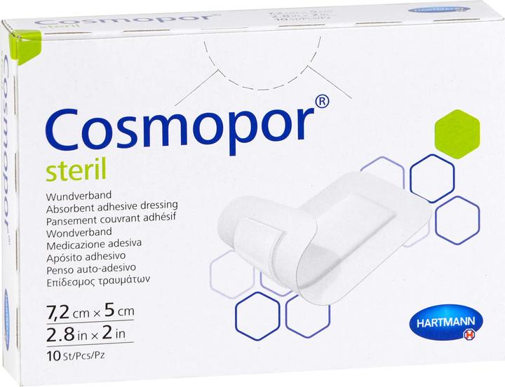 Produktbild Hartmann Cosmopor steril 7,2 cm x 5 cm Pflaster, 10 St. Pflaster (10 x)