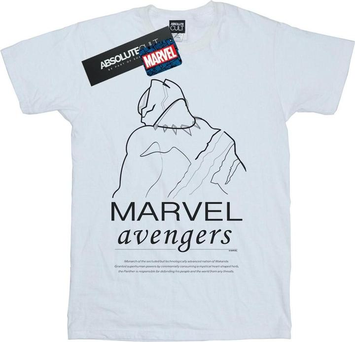 Black Panther Single Line TShirt (XL)