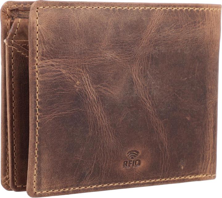 Actual product image Greenburry Vintage Geldbörse RFID Schutz Leder 12 cm