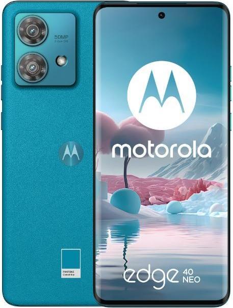 Produktbild Motorola Edge 40 Neo (256 GB, Caneel Bay, 6.55", SIM + eSIM, 50 Mpx, 5G)