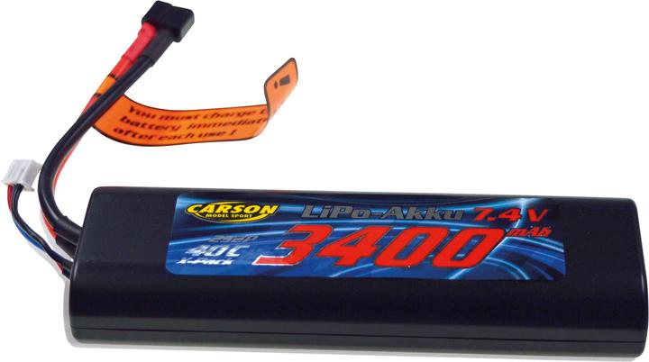 Image du produit Carson Pack d'accumulateurs pour modélisme (LiPo) 7.4 (7.40 V, 3400 mAh)