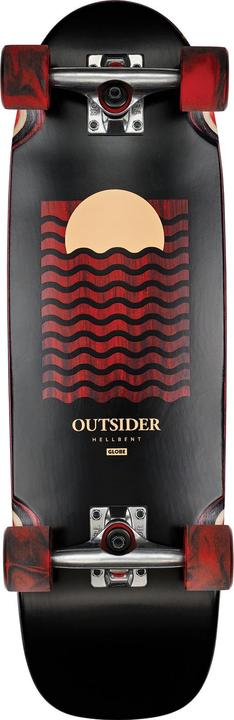 Produktbild Globe Skateboard Outsider 27" - Hellbent/Red - Complete 2023 (27")