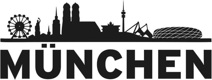 Produktbild FC Bayern München FC Bayern Skyline - Mein Verein mit Logo farbig (80 x 30 cm)