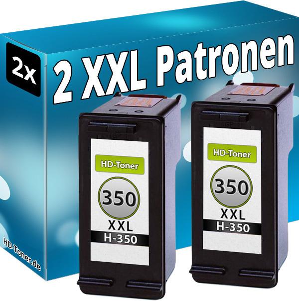 Image du produit Druckfuxx Set 2x DRUCKER PATRONEN für HP 350 XL C4340 C4380 C4385 C4400 C4424 C4