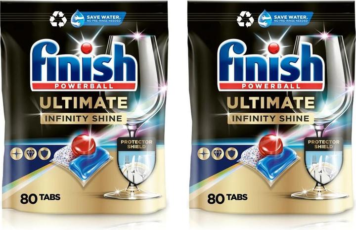 Actual product image Finish Ultimate Infinity Shine DUO (Tabs, 160 Washing cycles)