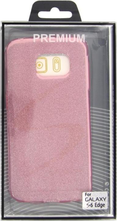 Actual product image OEM TPU Case Glitter Samsung Galaxy S6 Edge pink (Samsung Galaxy S6 Edge)