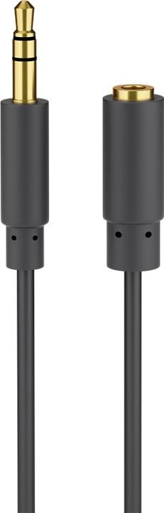 Actual product image Goobay 3.5mm jack - 3.5mm socket (1.50 m, Extension)