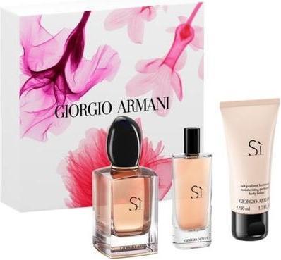 Immagine prodotto Giorgio Armani Set Sì Eau de Parfum 50ml + 15ml EDP + 50ml Body Lotion (Set profumo)