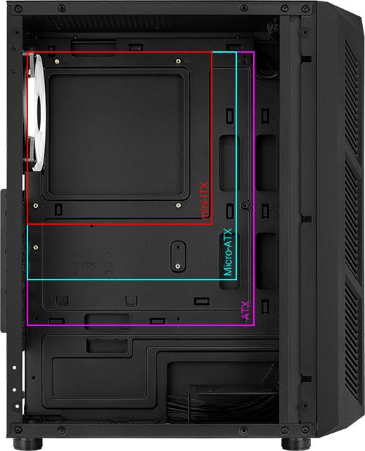 Immagine prodotto AeroCool Prime (ATX, Mini-ITX, Mini-ATX, Micro-ITX)