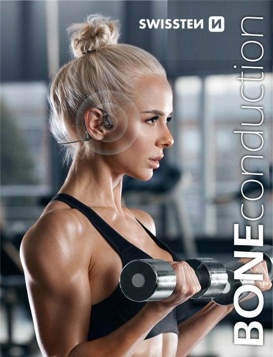 Actual product image Swissten Bluetooth sports headphones with bone conduction (6 h, Wireless)