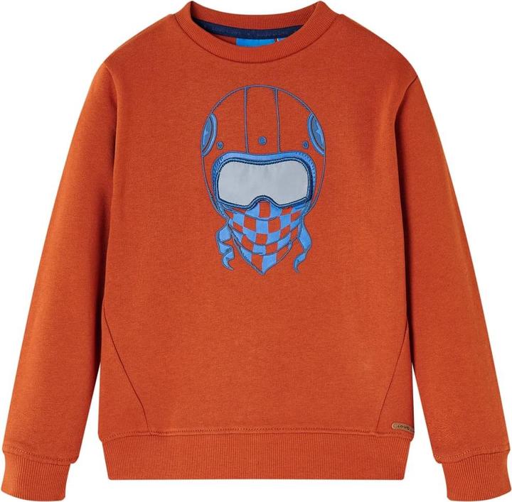 VidaXL Kinder-Sweatshirt Rostbraun 104,Material: 92 % Baumwolle. 8 (104)