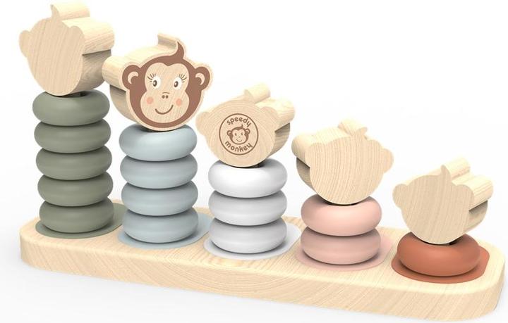 Actual product image NICI SP1003 Stacking toy monkey family 25,7x84x13,10cm