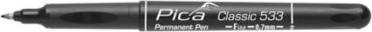 Image du produit Pica Marqueur indélébile CLASSIC noir Largeur de trait 0,7 mm Pointe ogive (Noir, 0.70 mm, 1 x)