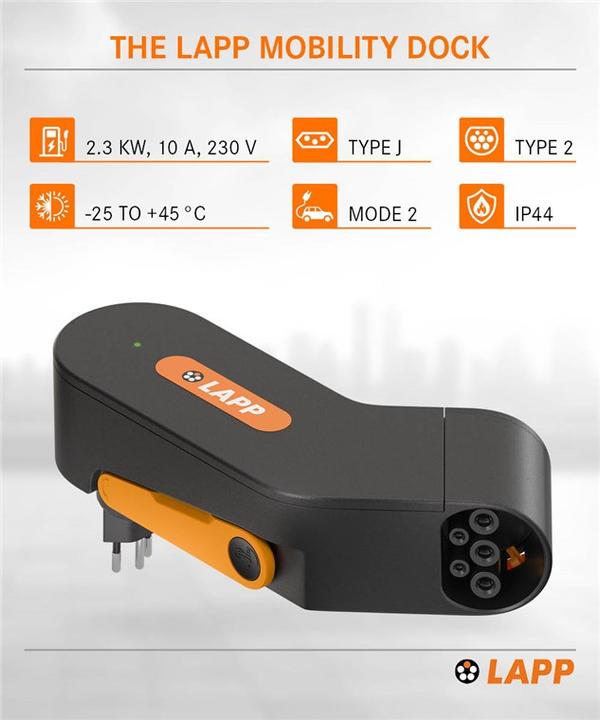 Image du produit Lapp Mobility Dock de mobilité (Type 2, 1.80 kW, 8 A, Type 13)