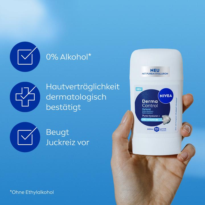 Actual product image NIVEA Deo Derma Control Defend Stick Female 50 ml (Stick, 50 ml)