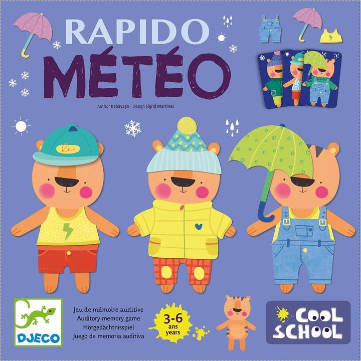 Actual product image Djeco Rapido Météo (Italian)