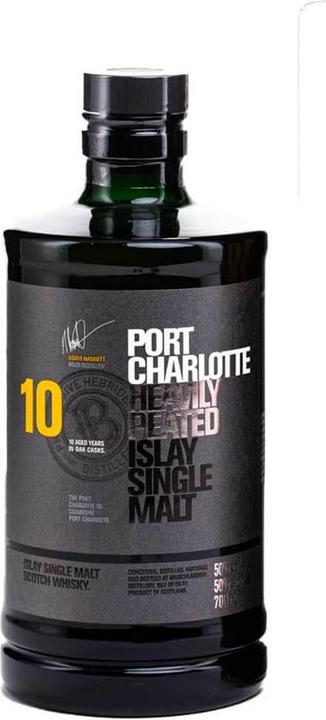 Actual product image Bruichladdich 10 Years Port Charlotte Heavily Peated (Single Malt, Scotch whisky, 1 x 70 cl)