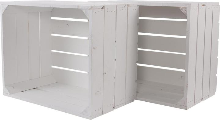 Immagine prodotto Holz Zollhaus Harasse di legno Vintage Bianco 40 x 50 cm (50 x 40 x 30 cm, 60 l)