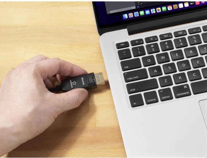 Produktbild Renkforce Glasfaser / DisplayPort Anschlusskabel DisplayPort Stecker, DisplayPor (30 m, DisplayPort)