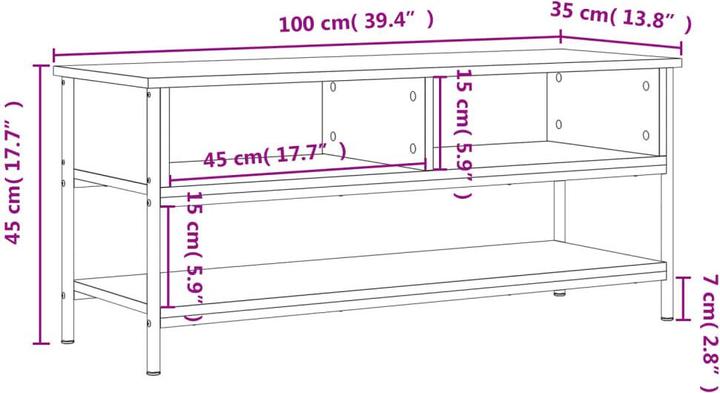 Produktbild VidaXL Kaiser (100 x 35 x 45 cm)