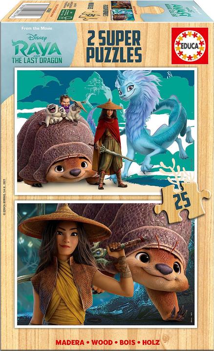 Actual product image Educa Raya and dragon wooden puzzle (25 pieces)