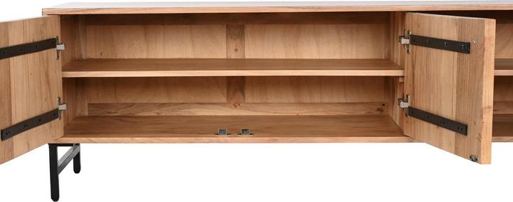 Actual product image Esprit TV furniture Home Brown Black Metal Acacia 145 x 40 x 52 cm