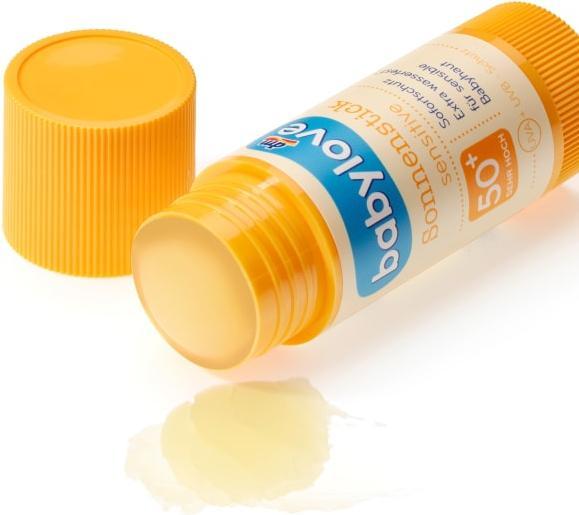 Immagine prodotto dm babylove Stick solare Sensitive SPF 50+ (Stick solare, SPF 50+, 20 g)