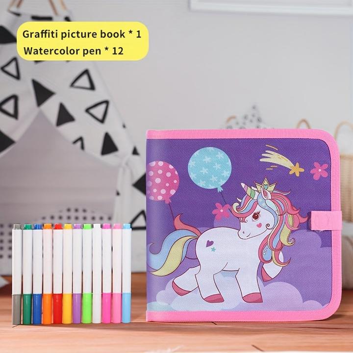 Produktbild Activity Board Kinder Graffiti Small Coloring Board Home Färbung Portable Zeichnung Buch für Kinder