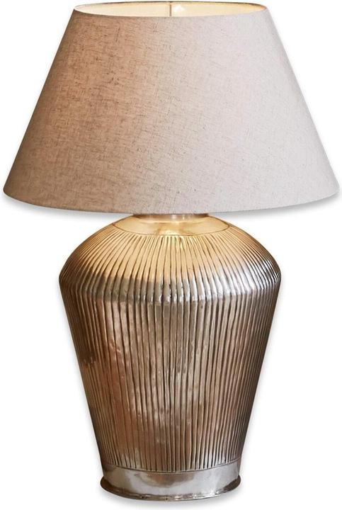 Immagine prodotto Loberon Lampada da tavolo Caulières crema/argento antico (E27)