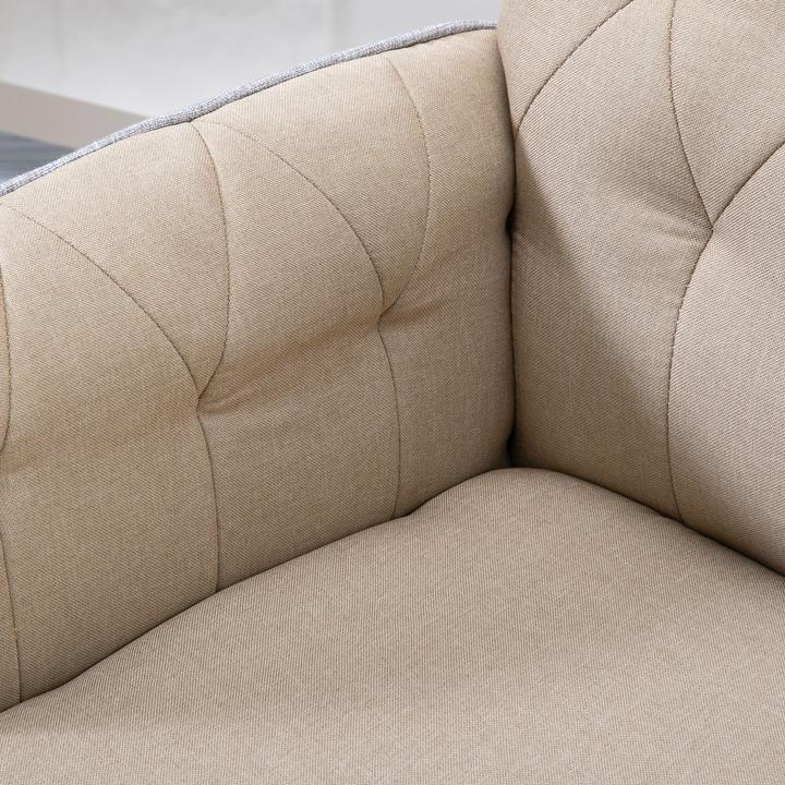 Produktbild Homcom Bürostuhl mit Wippfunktion, aus Webstoff und Polyester, gemütlich