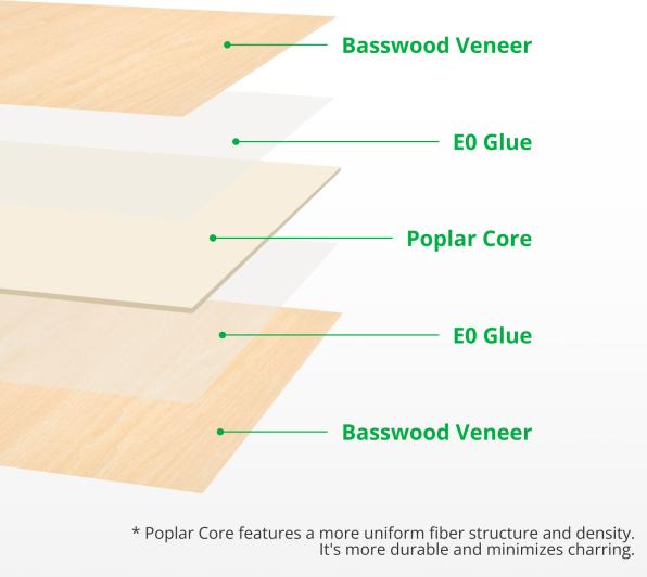 Produktbild Bambu Lab - Basswood Plywood