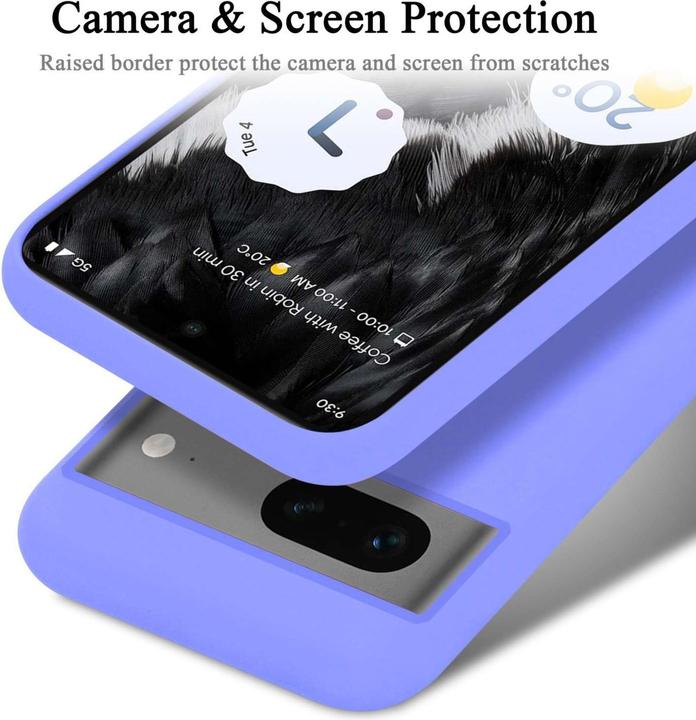 Actual product image Cadorabo Bumper Case for Google PIXEL 7 TPU Liquid Silicone Cover for Google PIXEL 7 (Google Pixel 7)