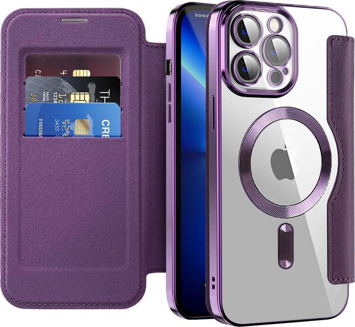 Image du produit Techsuit - SmartMag Book Case - iPhone 13 Pro Max - Purple (Apple iPhone 13 Pro Max)