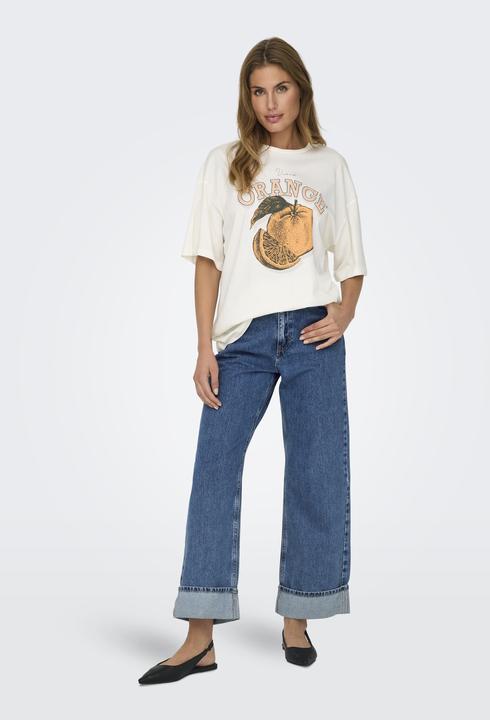 Actual product image Only Onlhope Hw Wide Fold Up Dnm Cro (W29/L30)