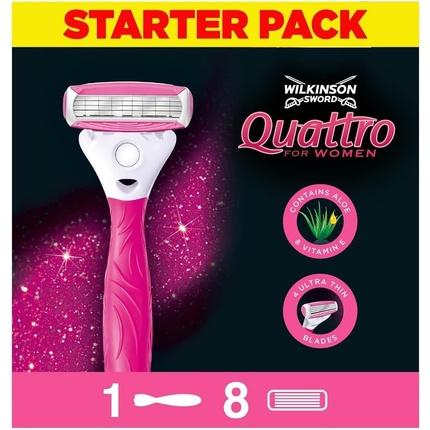 Wilkinson WILKINSON Quatro for Woman maszynka do golenia + 7 wkładów